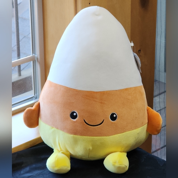 Candy Corn Squeeze with Love Squish Plushie Large - Picture 1 of 7